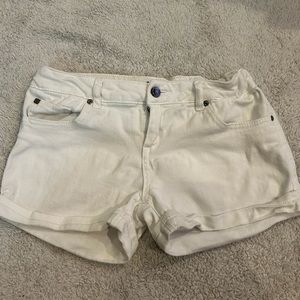 DKNY White Denim Shorts